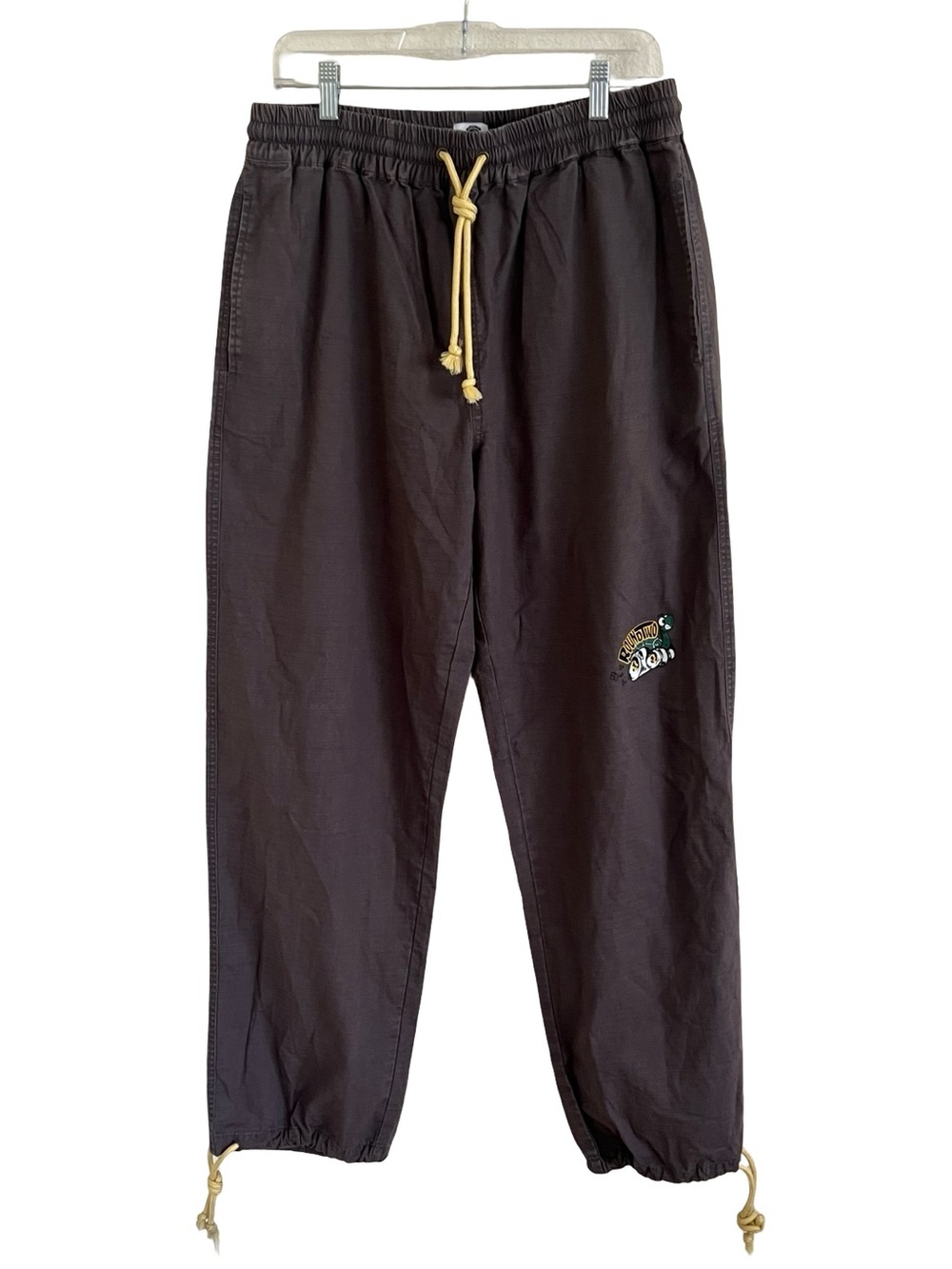 Round Two Gray Drawstring Waist Pants Large